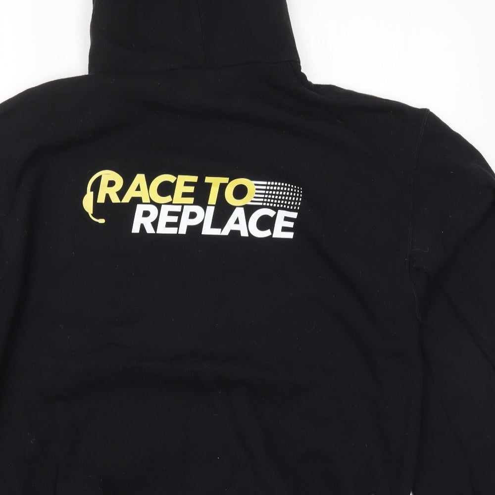 Fruit of the Loom Mens Black   Pullover Hoodie Size XL  - Jabra GN Race to Replace
