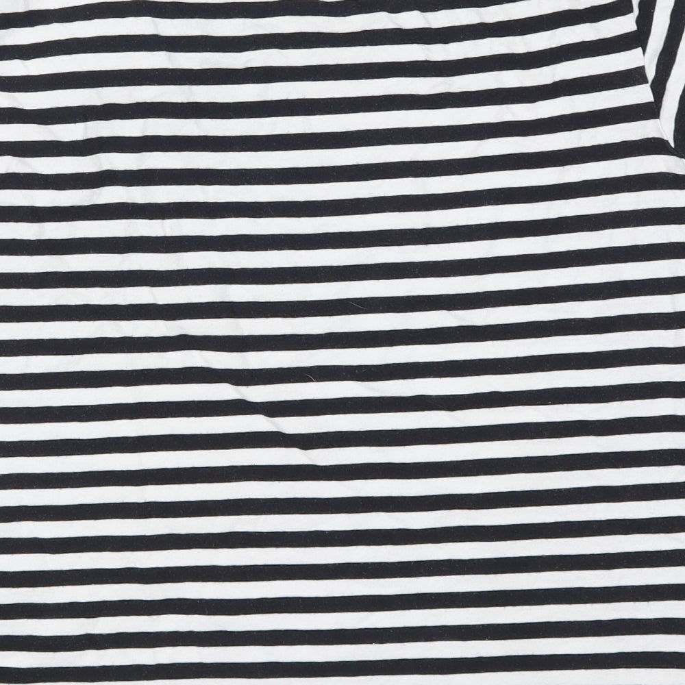 Primark Womens Black Striped  Top Pyjama Top Size 14  - Minnie Mouse