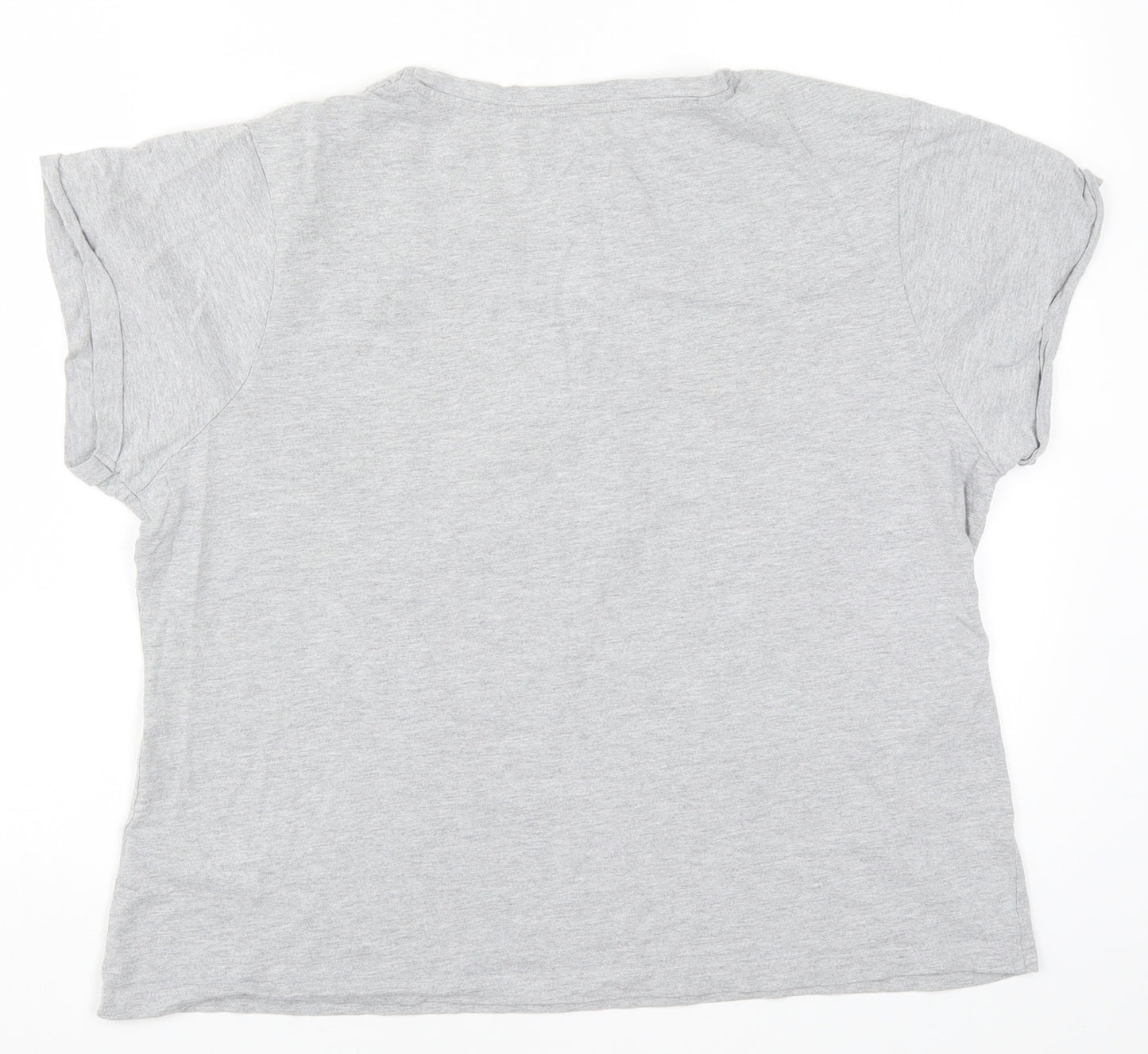 Primark Womens Grey Solid  Top Pyjama Top Size 14  - Mickey Mouse Do Not Disturb