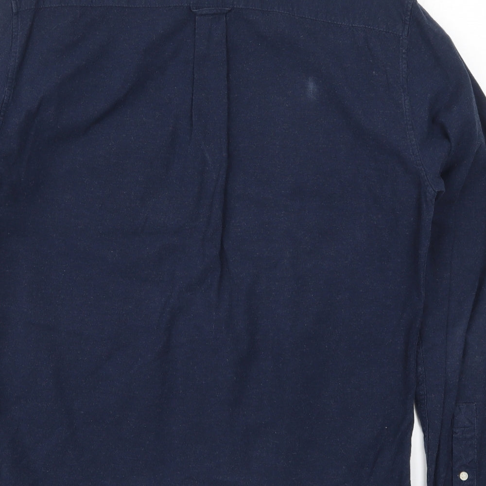 Pull & Bear Mens Blue    Button-Up Size M