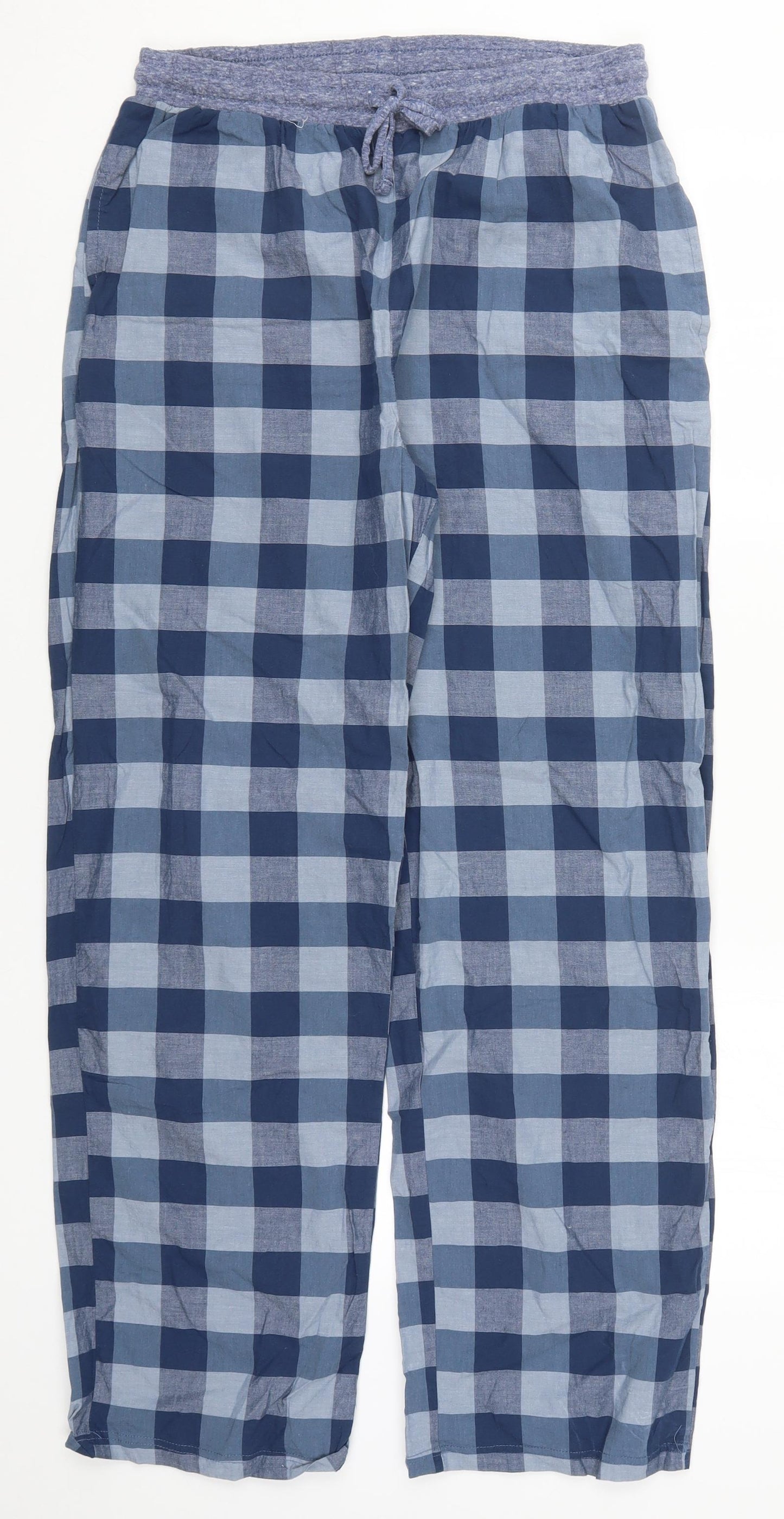 Primark Mens Blue Check  Trousers  Size M L29 in - Pyjama Pants
