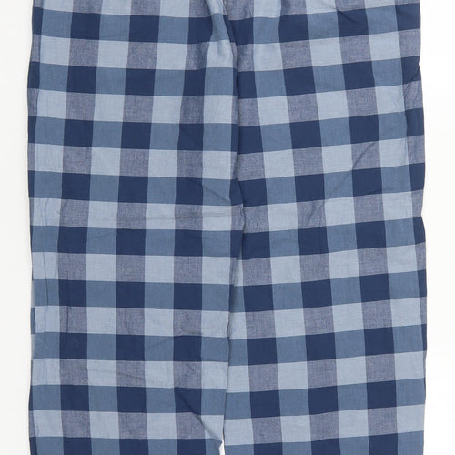 Primark Mens Blue Check  Trousers  Size M L29 in - Pyjama Pants