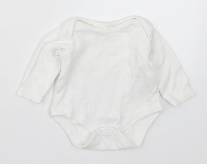 F&F Baby White Babygrow One-Piece Size Newborn