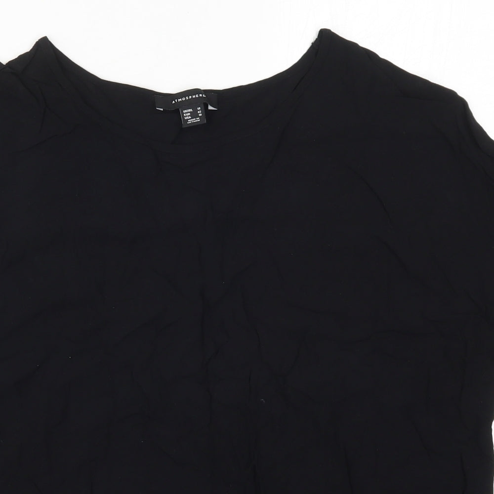 Atmosphere Womens Black   Basic T-Shirt Size 14