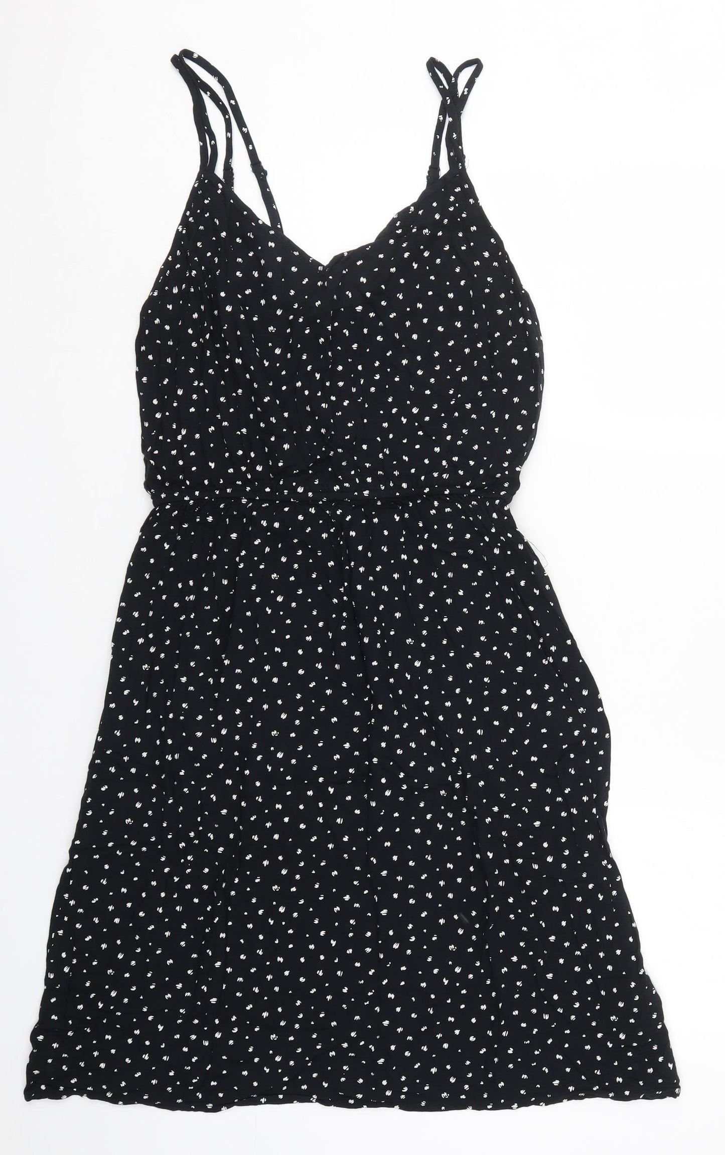 F&F Womens Black Geometric  A-Line  Size 14