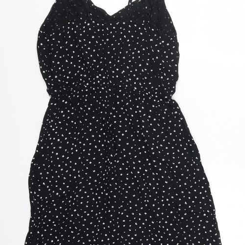 F&F Womens Black Geometric  A-Line  Size 14