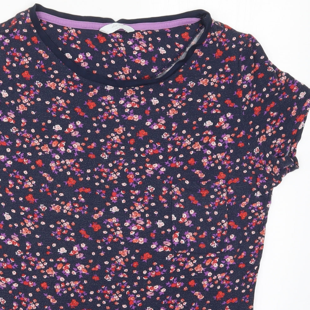 Marks and Spencer Womens Multicoloured Floral  Top Pyjama Top Size 14
