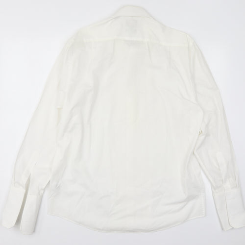 Burton Mens White    Dress Shirt Size 15.5