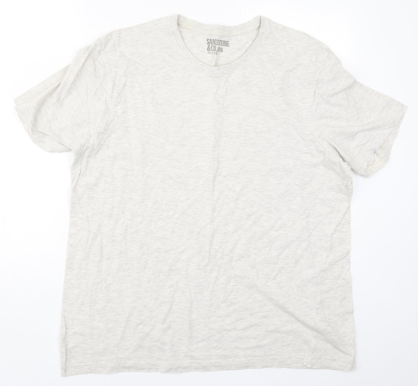 Sandstone & Co Mens Beige    T-Shirt Size XL