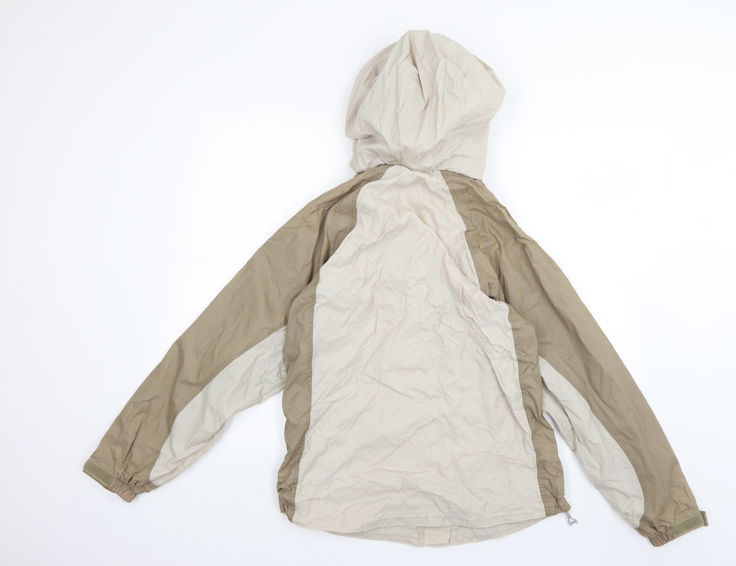 Outdoor Womens Beige   Rain Coat Coat Size 10