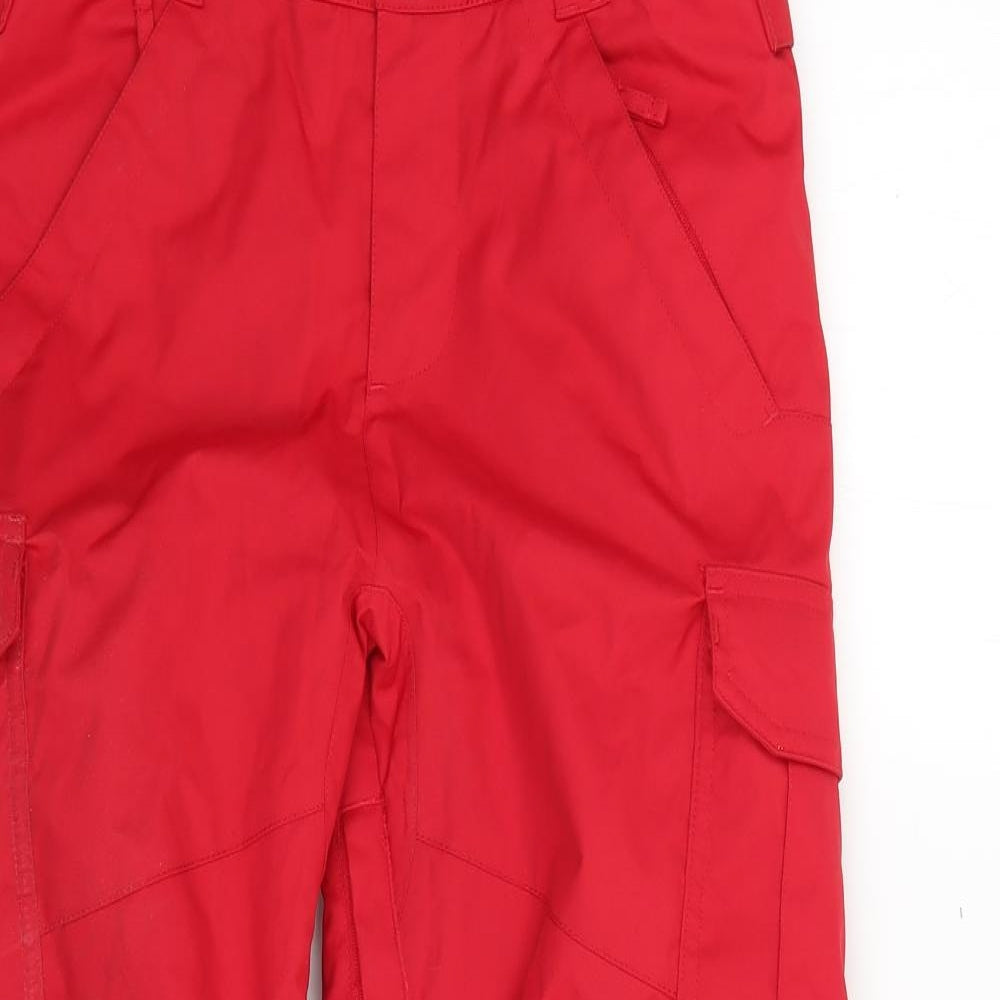 DG Boys Red   Rain Trousers Trousers Size 12 Years
