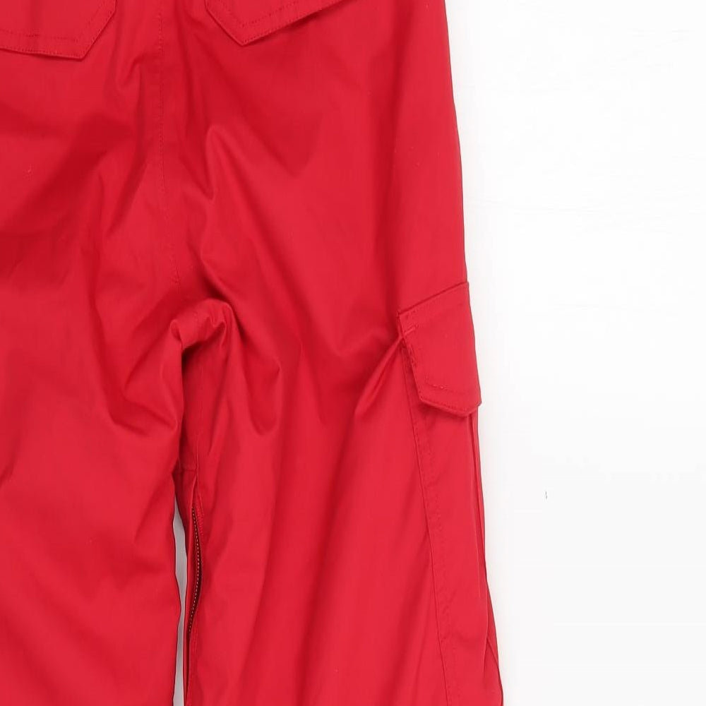 DG Boys Red   Rain Trousers Trousers Size 12 Years