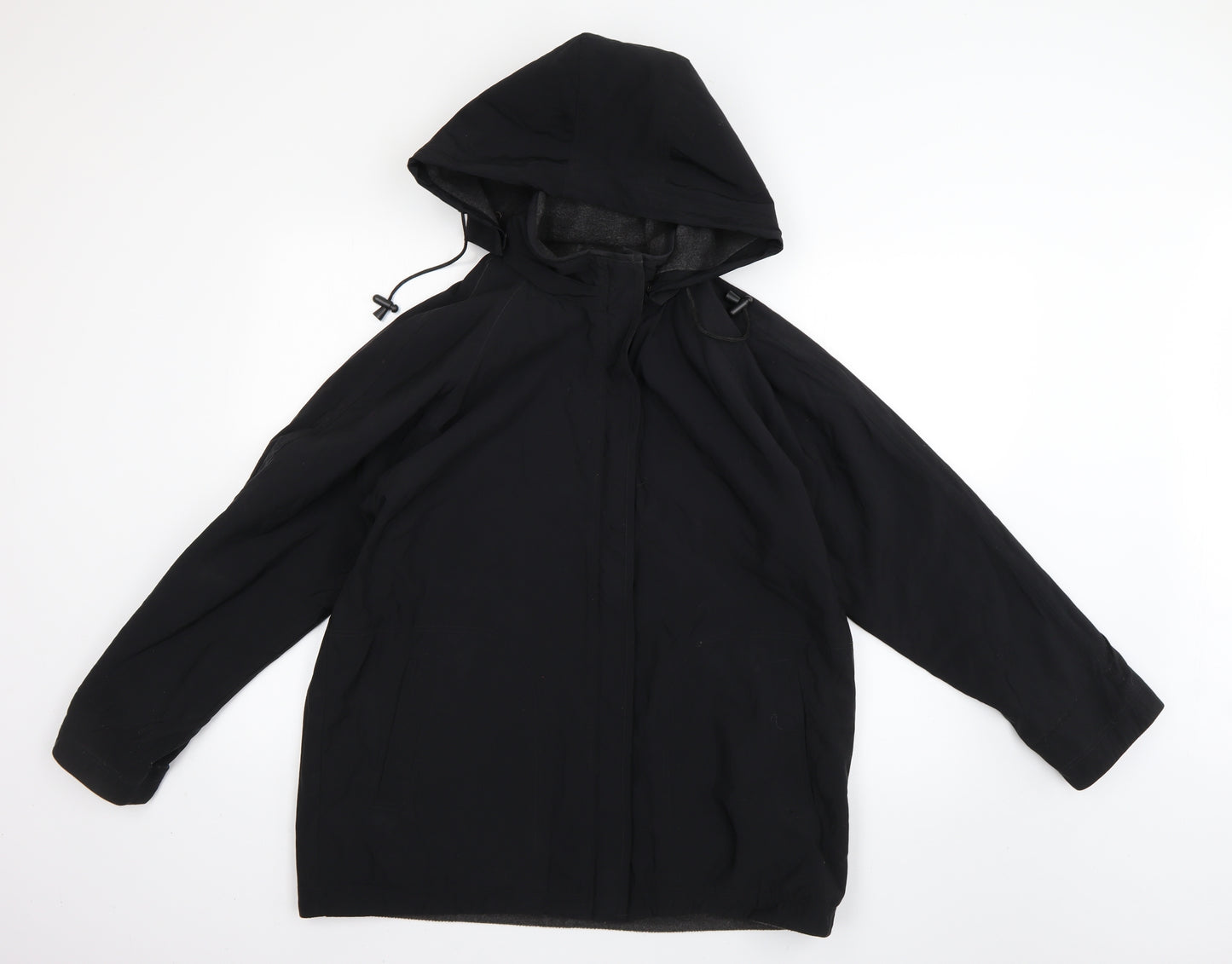Marks and Spencer Womens Black   Rain Coat Coat Size 12