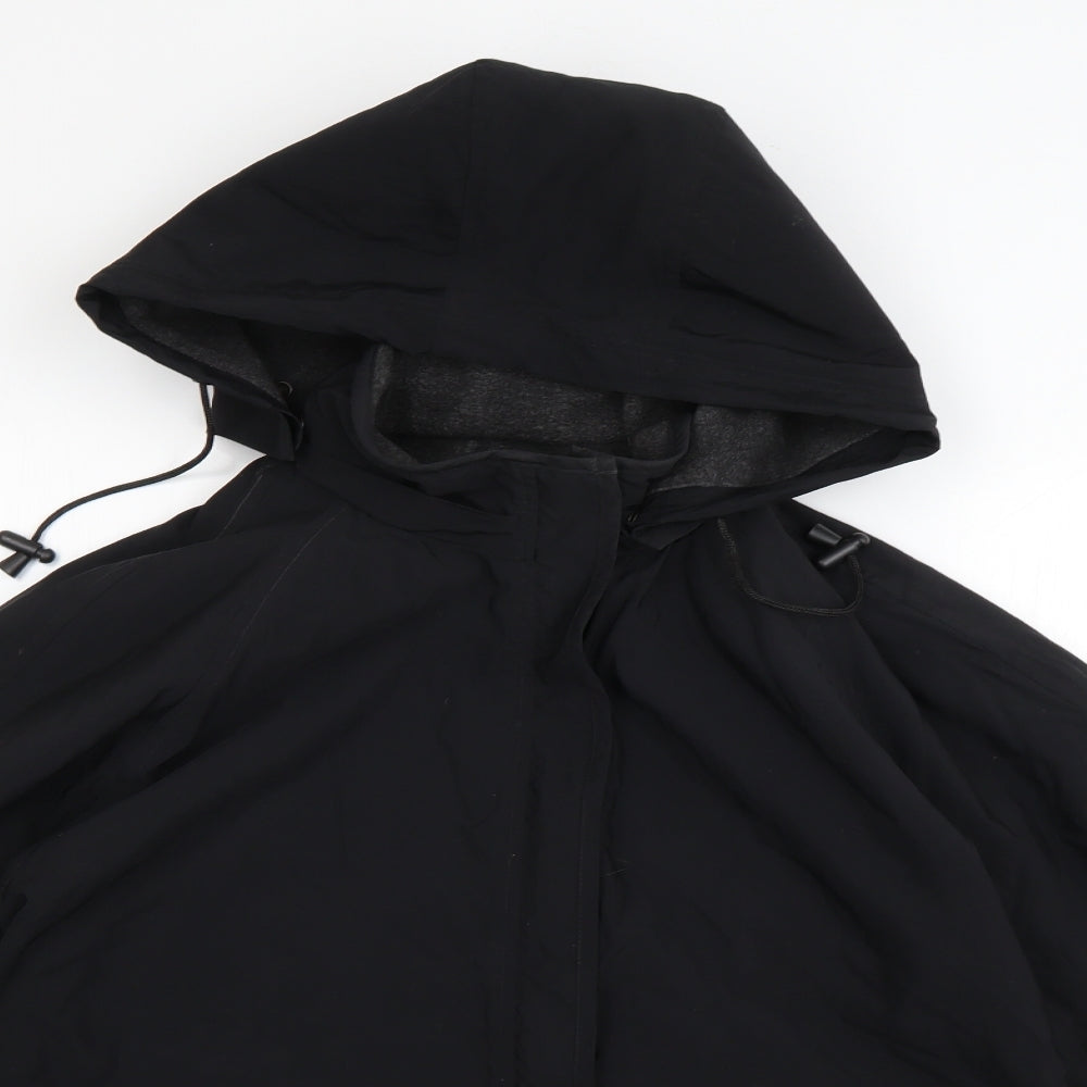 Marks and Spencer Womens Black   Rain Coat Coat Size 12