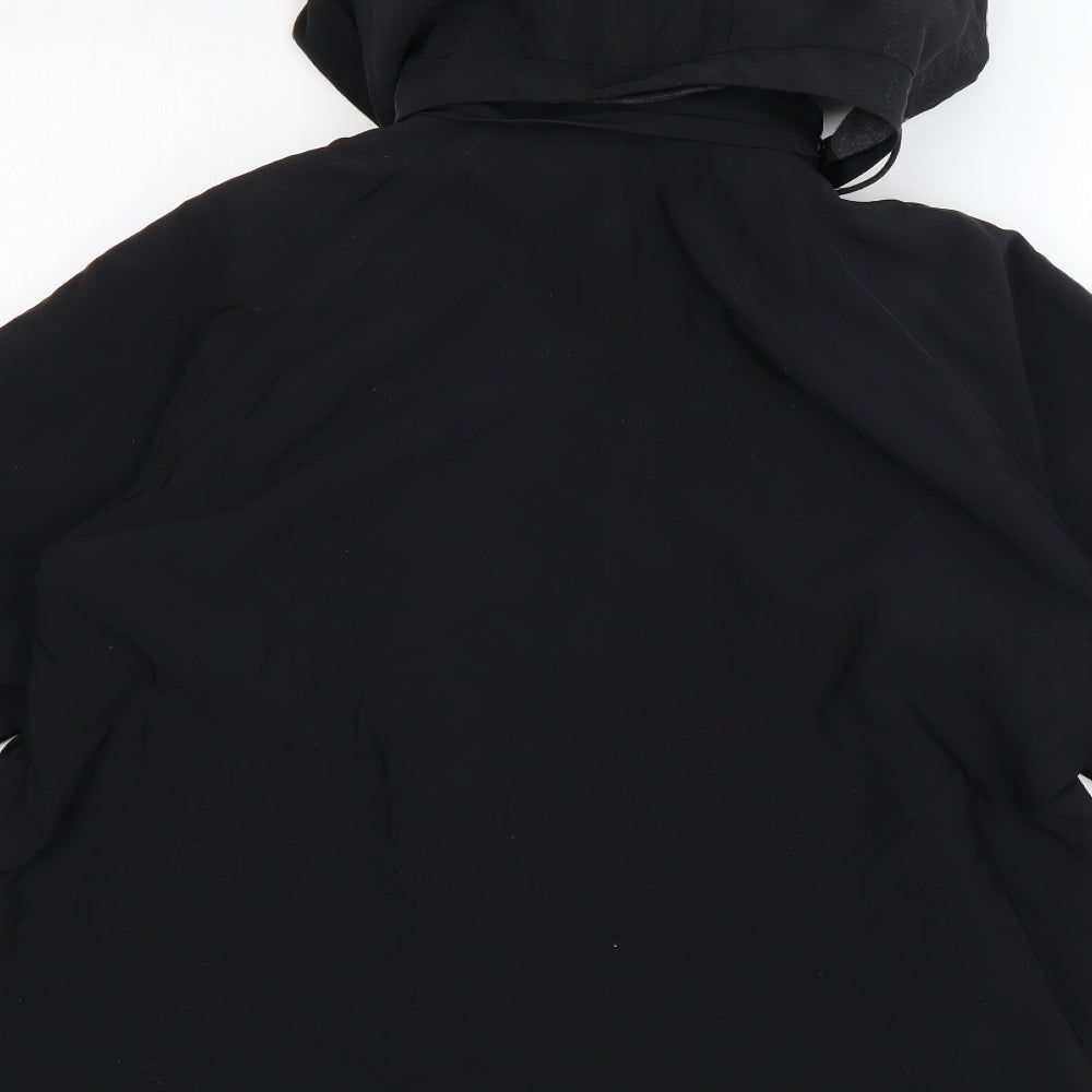 Marks and Spencer Womens Black   Rain Coat Coat Size 12