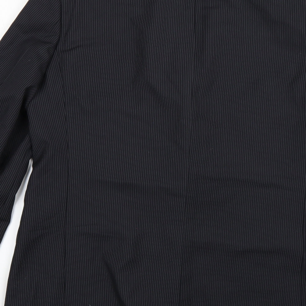 Marks and Spencer Mens Blue Striped  Jacket Blazer Size L