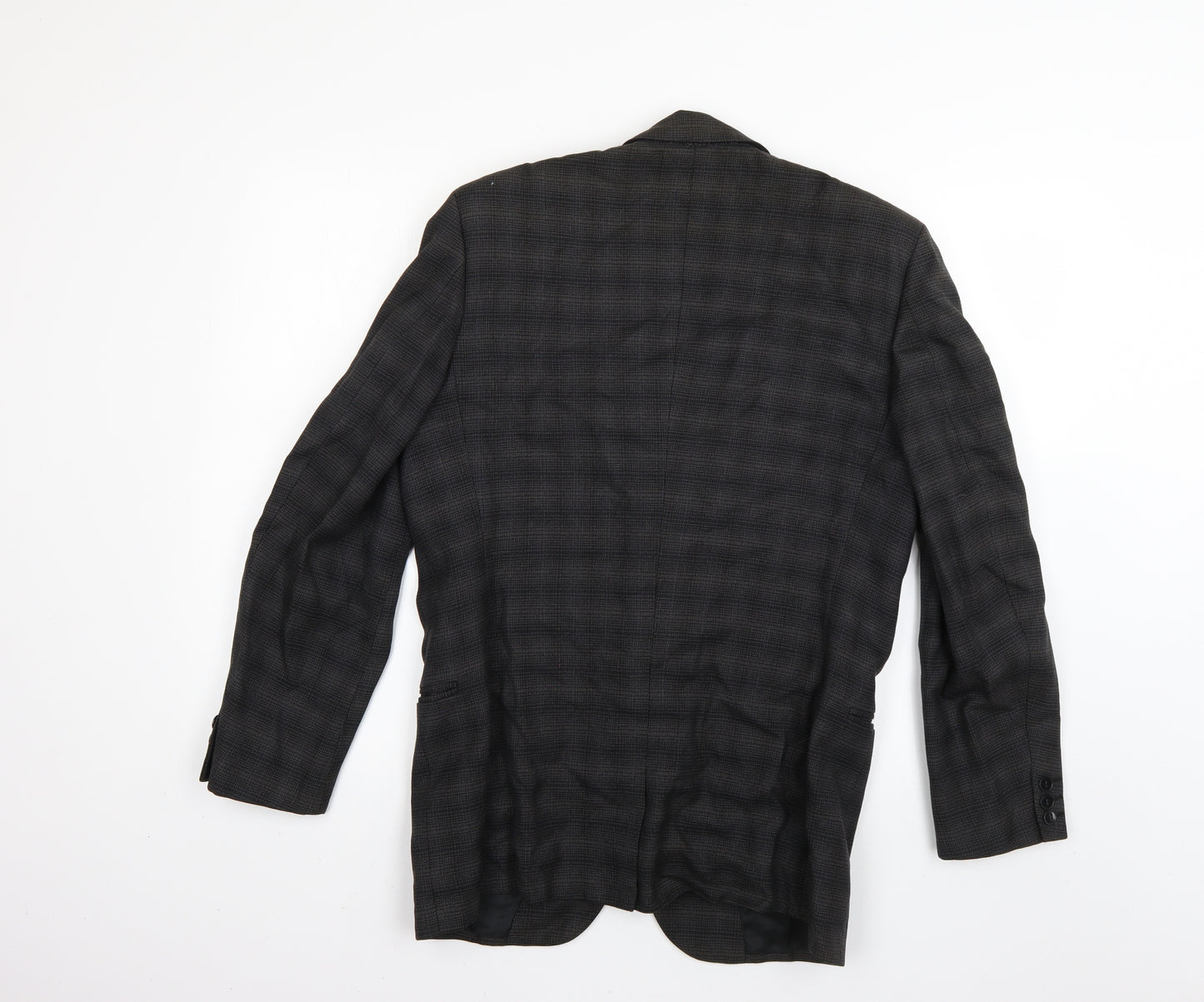 Burton Mens Grey Check  Jacket Blazer Size 39