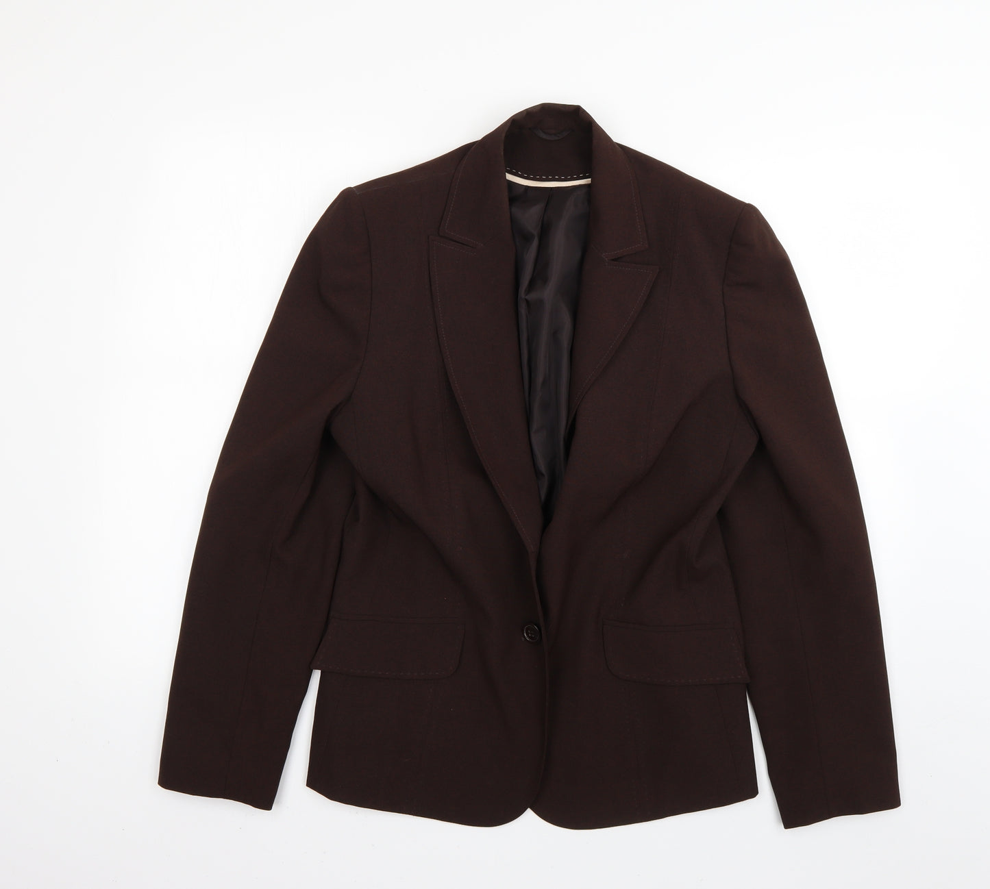 Dorothy Perkins Womens Brown   Jacket Blazer Size 14