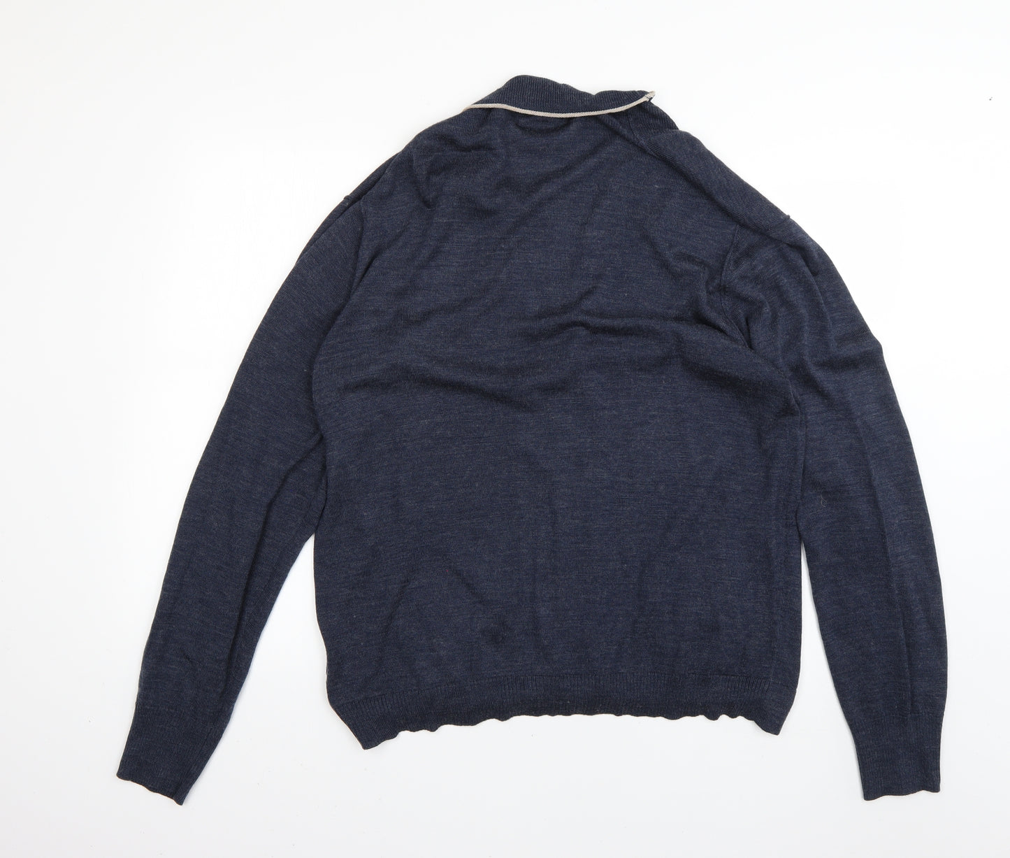 kurt miller Mens Blue   Cardigan Jumper Size 2XL