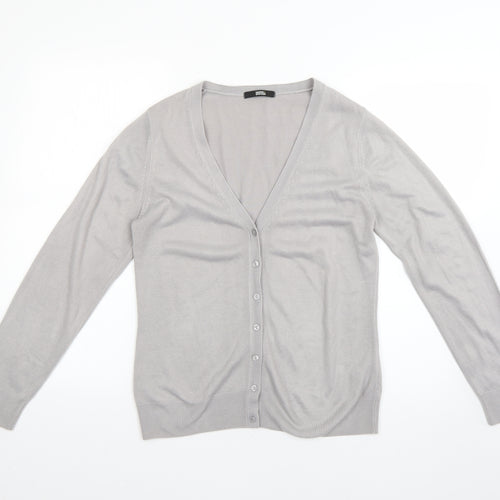 Marks and Spencer Womens Grey   Cardigan Jumper Size 10