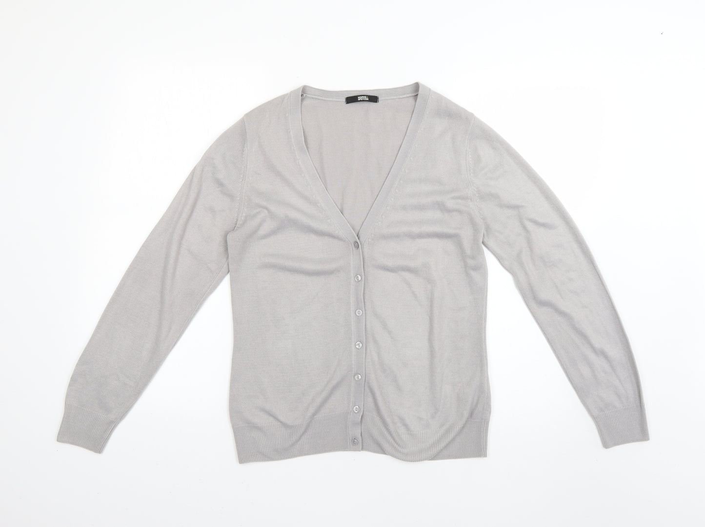 Marks and Spencer Womens Grey   Cardigan Jumper Size 10