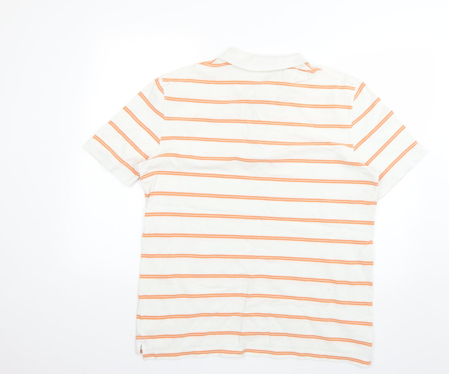 Massimo Dutti Mens Multicoloured Striped   Polo Size L