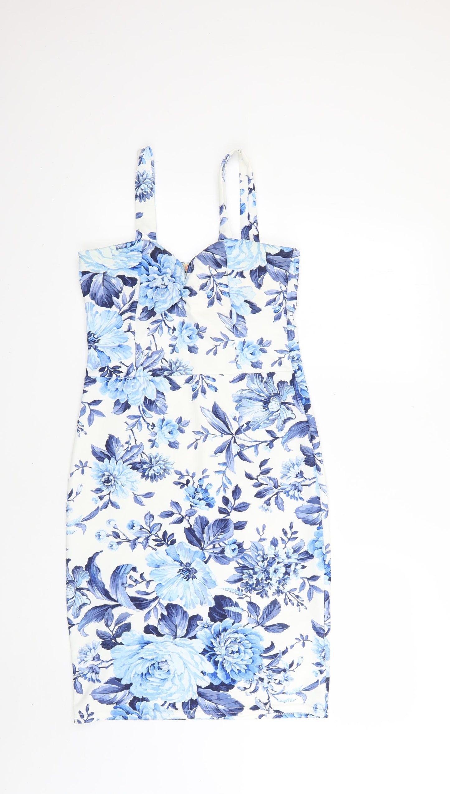 cameo rose Womens Blue Floral  Bodycon  Size 14