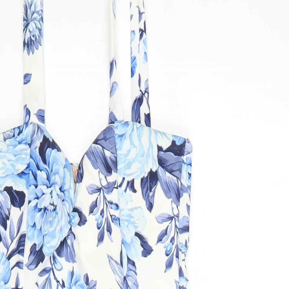 cameo rose Womens Blue Floral  Bodycon  Size 14