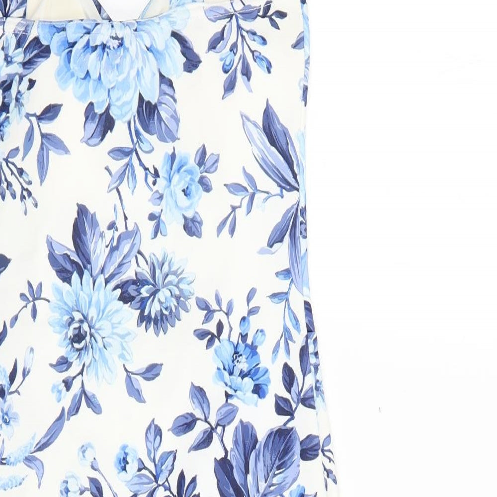 cameo rose Womens Blue Floral  Bodycon  Size 14