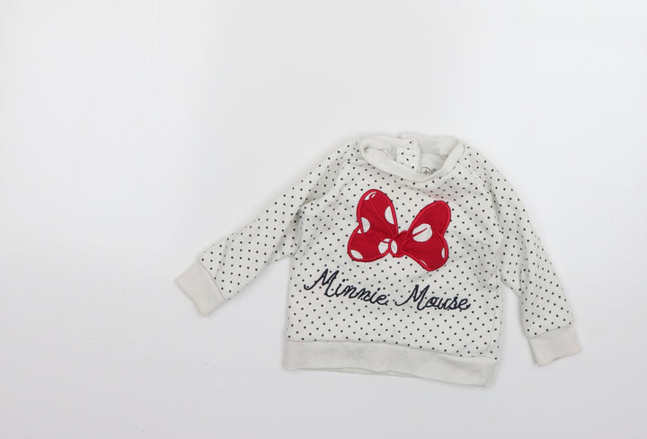 Primark Baby Multicoloured Polka Dot  Pullover Jumper Size 9-12 Months