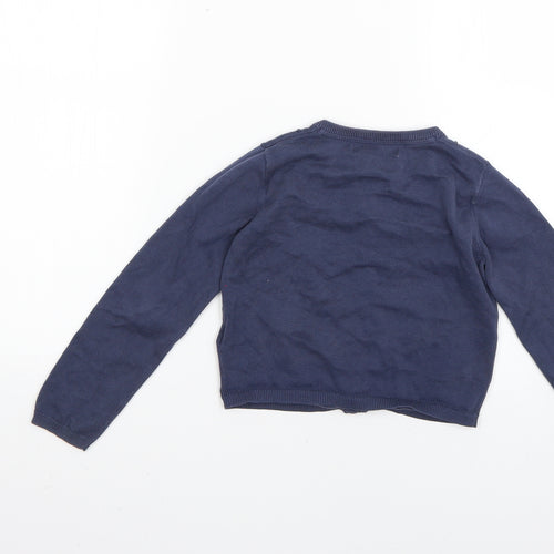 Marks and Spencer Boys Blue   Cardigan Jumper Size 5-6 Years
