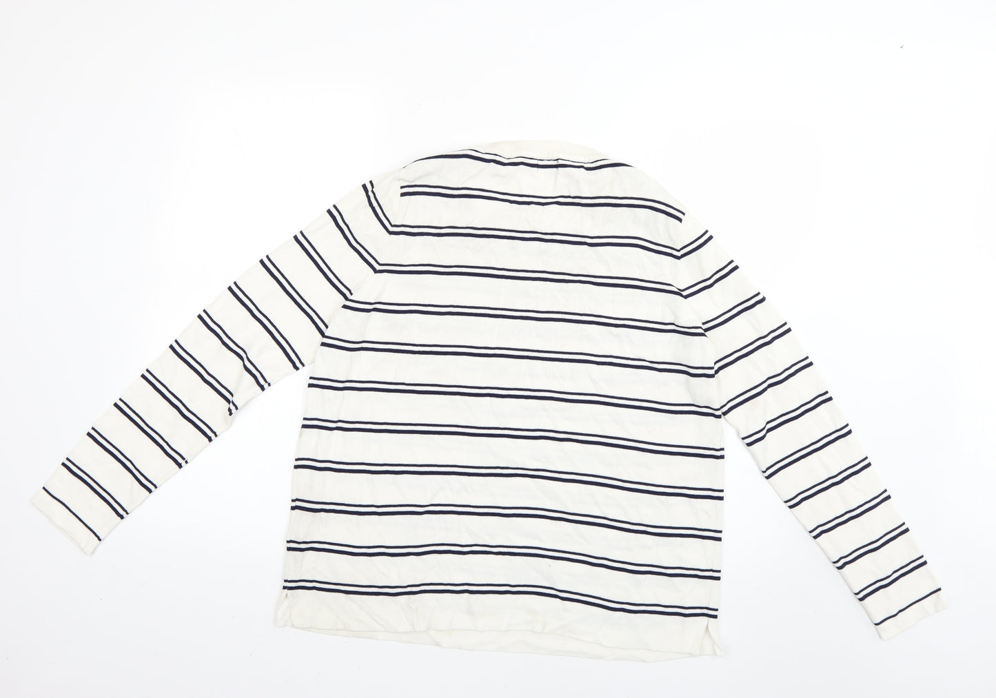 F&F Womens Multicoloured Striped  Pullover Jumper Size 14