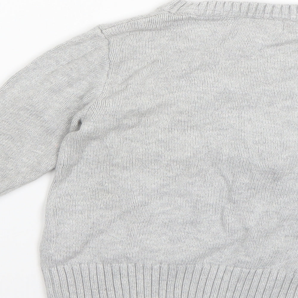 H&M Boys Grey   Pullover Jumper Size 3-4 Years