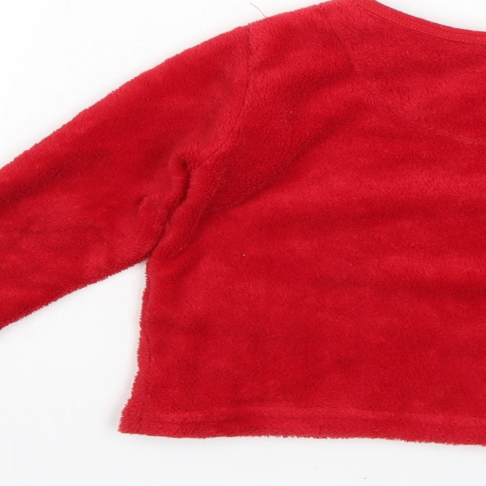 Primark Girls Red   Top Pyjama Top Size 2-3 Years  - Christmas