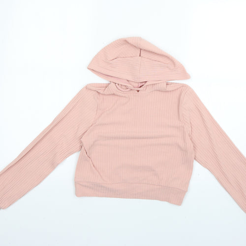 New Look Girls Pink   Pullover Hoodie Size S