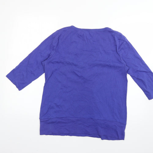 TRUE Womens Purple   Pullover Jumper Size 16
