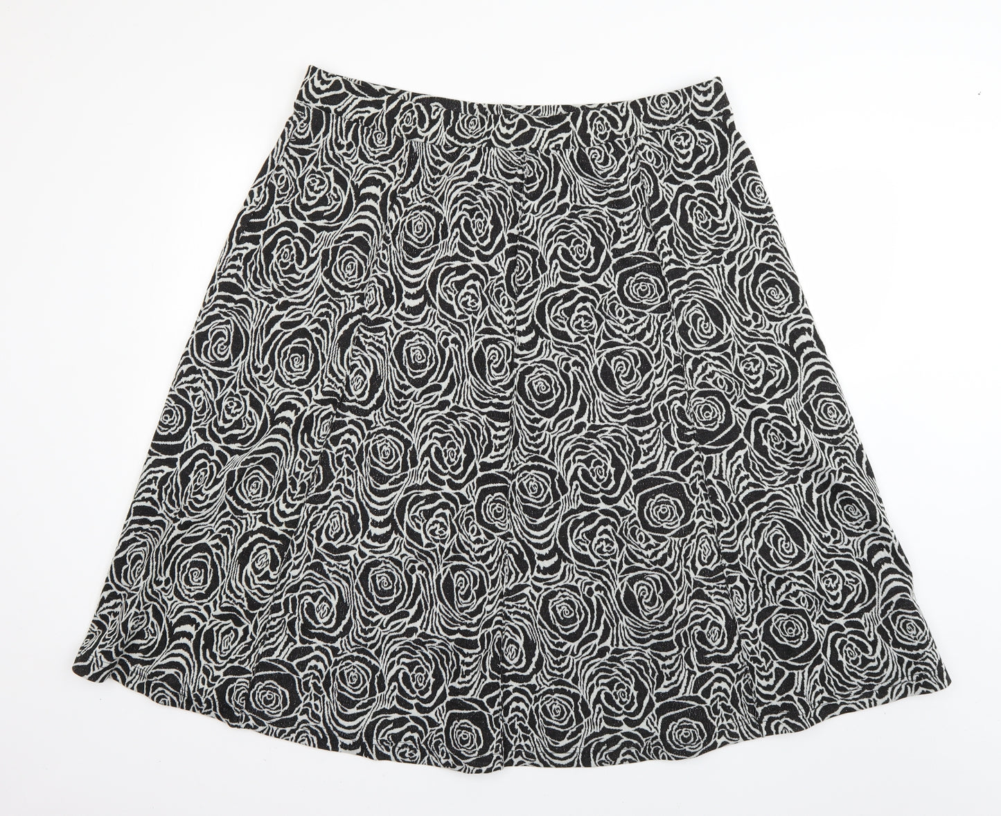 Damart Womens Multicoloured Geometric  Flare Skirt Size 24