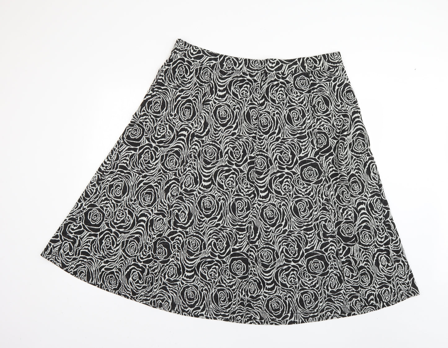 Damart Womens Multicoloured Geometric  Flare Skirt Size 24
