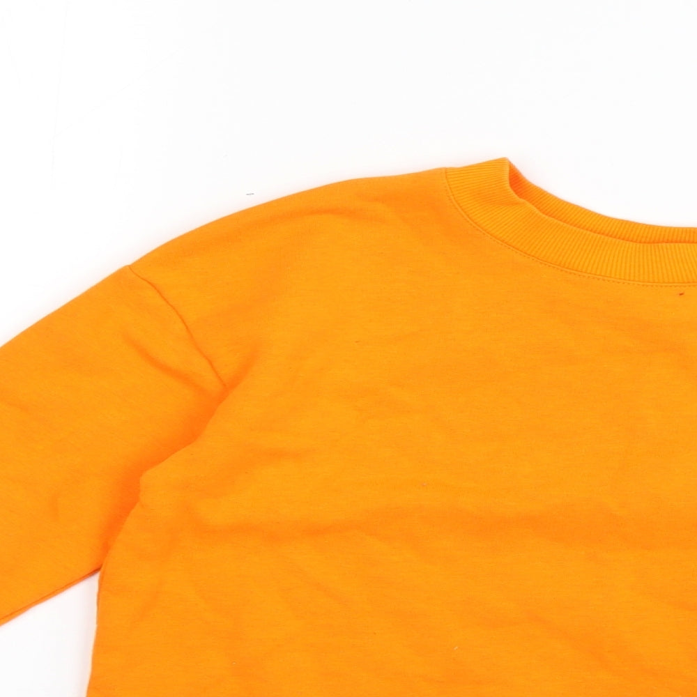 River Island Girls Orange   Pullover Jumper Size 7-8 Years