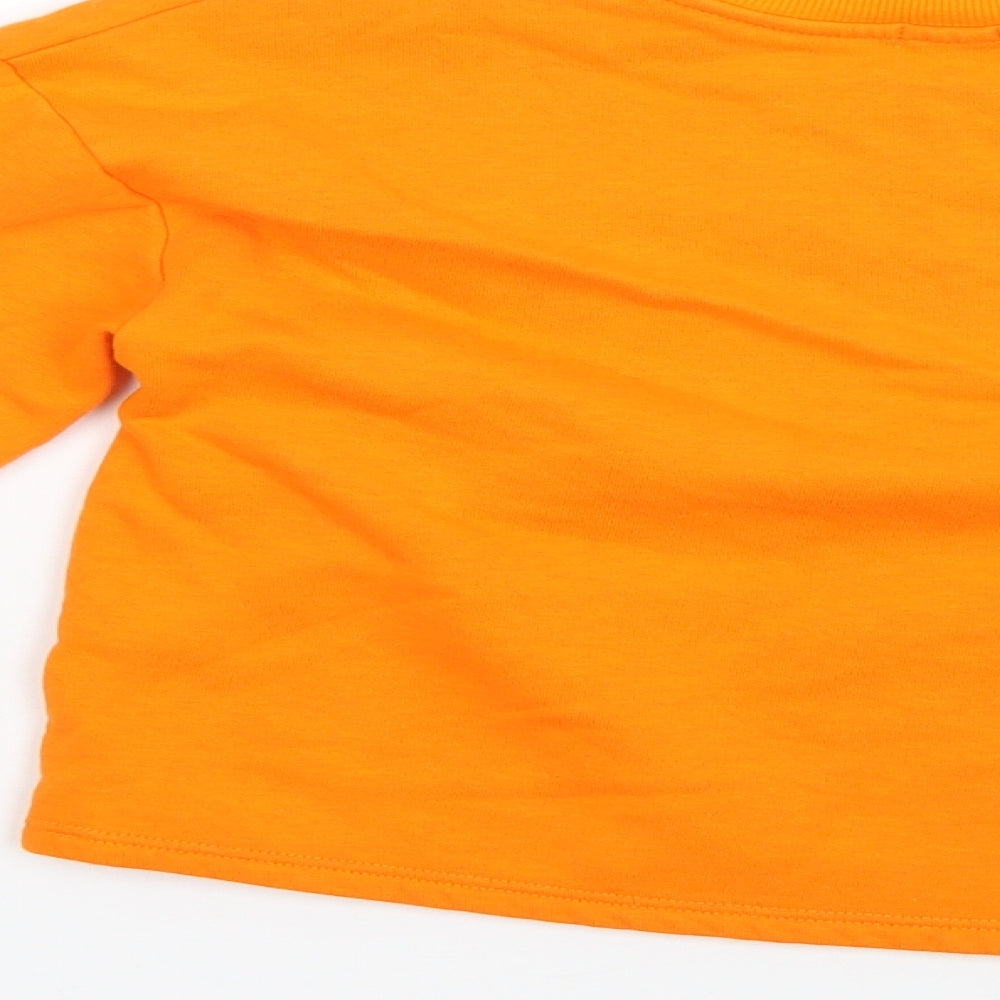 River Island Girls Orange   Pullover Jumper Size 7-8 Years