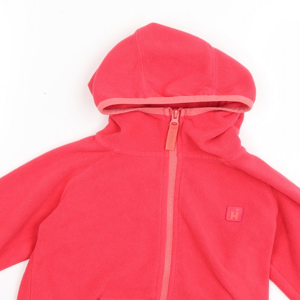 higear Girls Red   Full Zip Hoodie Size 5-6 Years