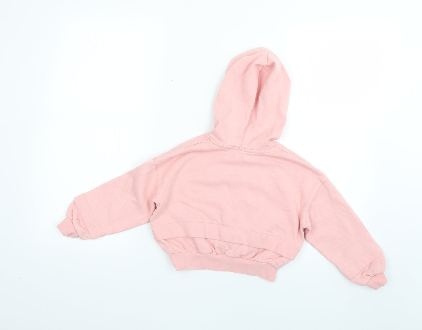 River Island Girls Pink   Pullover Hoodie Size 5-6 Years