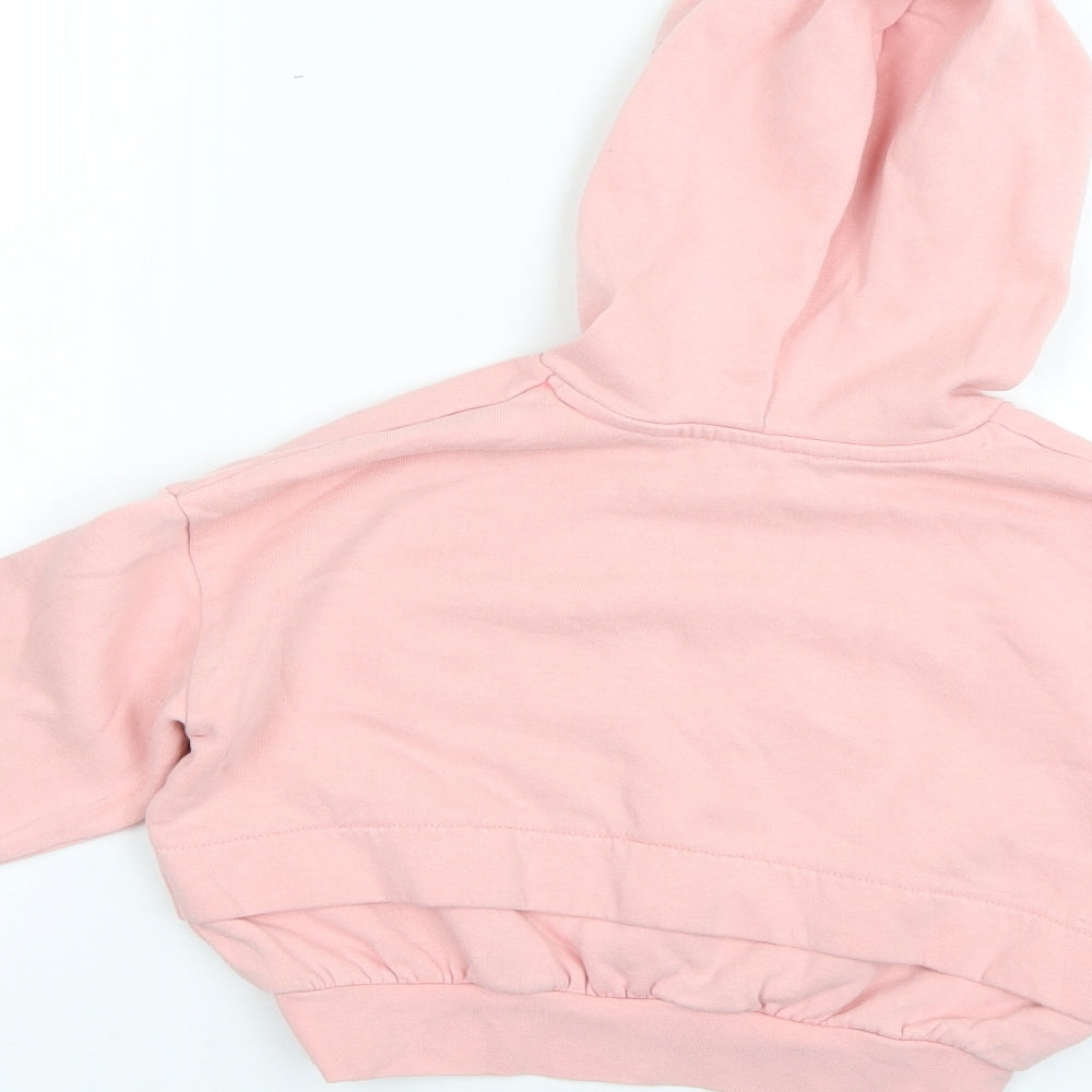 River Island Girls Pink   Pullover Hoodie Size 5-6 Years