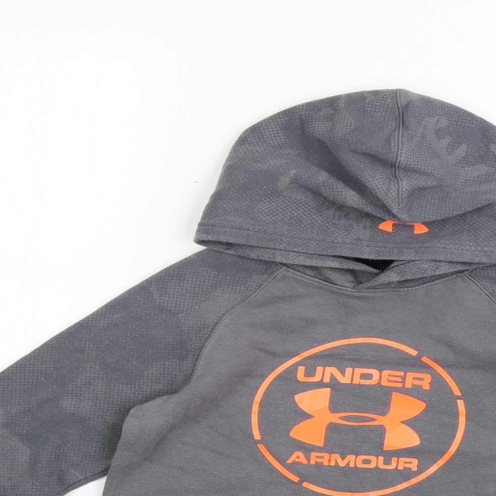 Under armour Boys Grey   Pullover Hoodie Size 11-12 Years