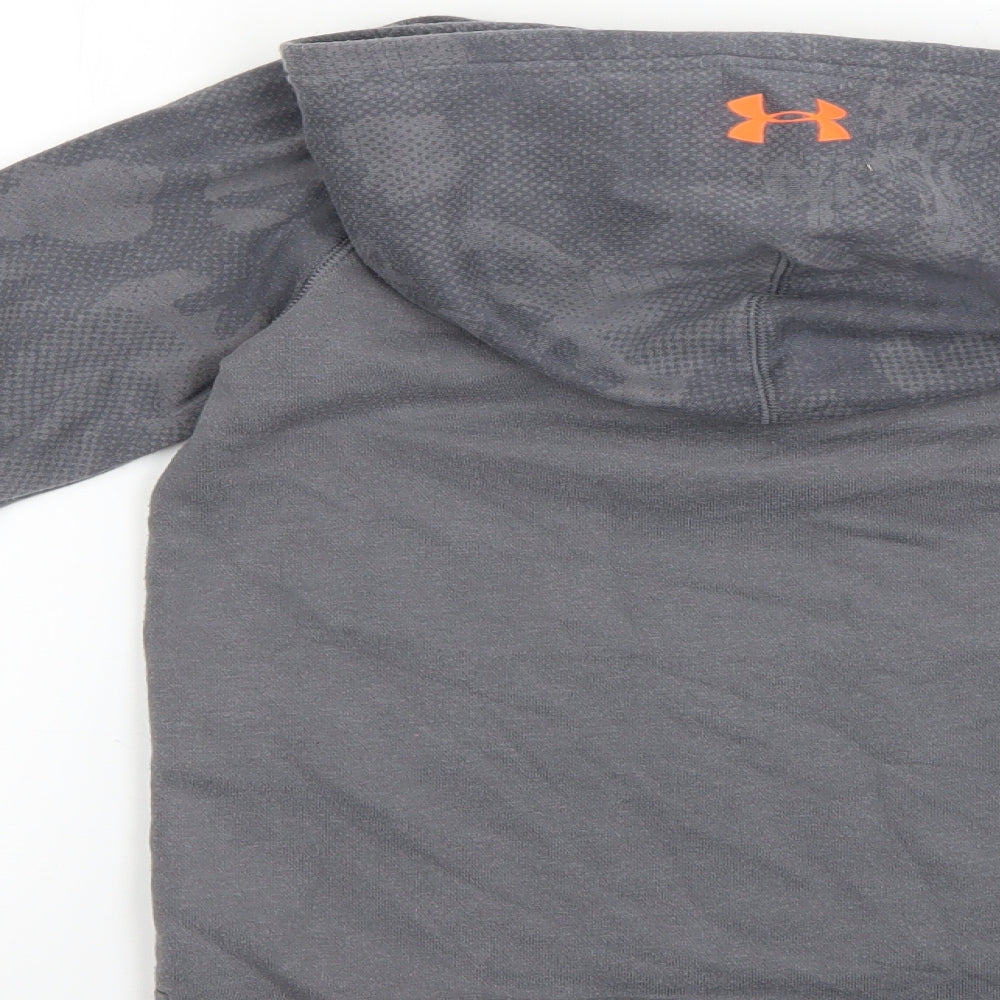 Under armour Boys Grey   Pullover Hoodie Size 11-12 Years