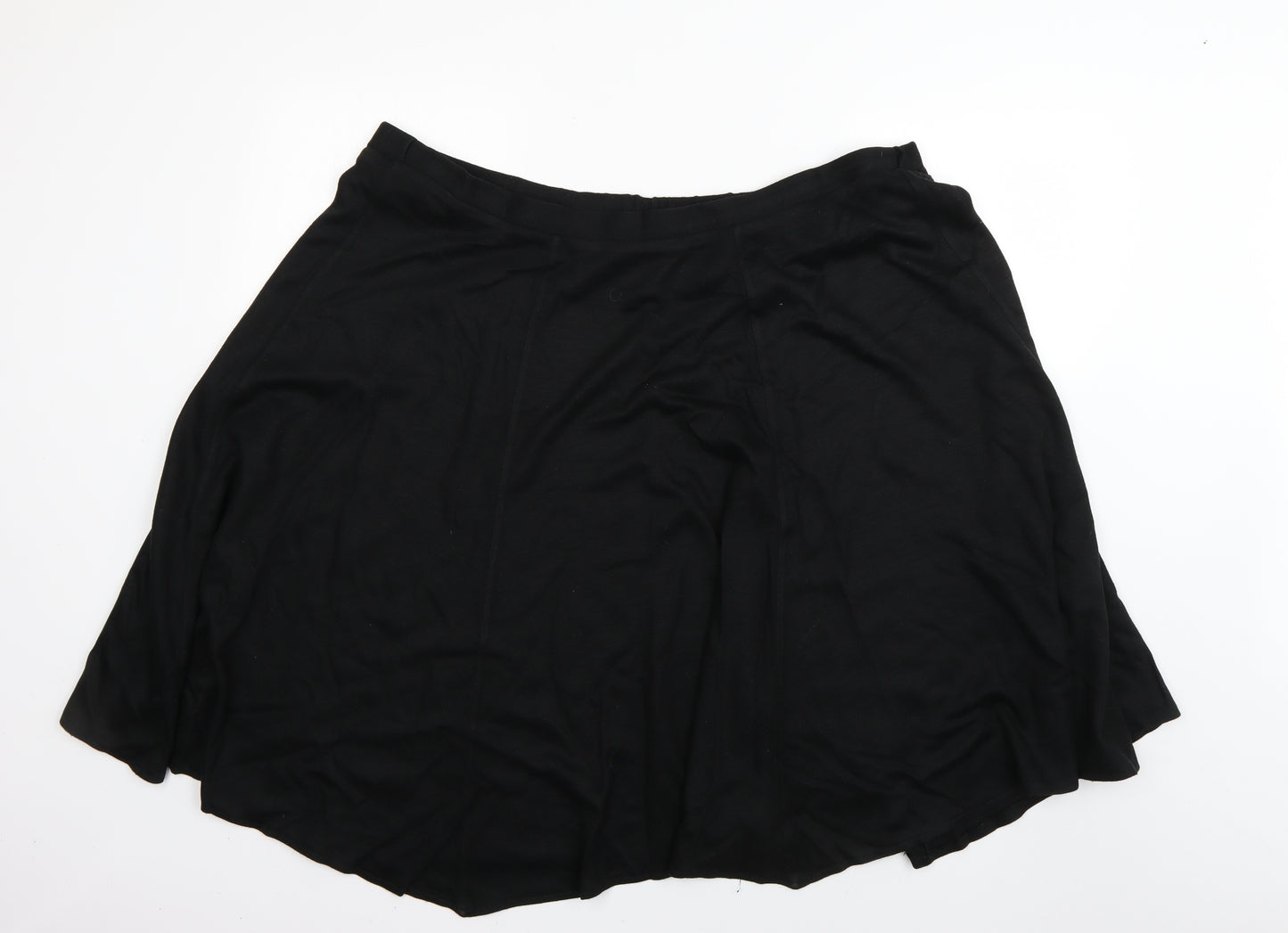 Preworn Womens Black   Flare Skirt Size 26