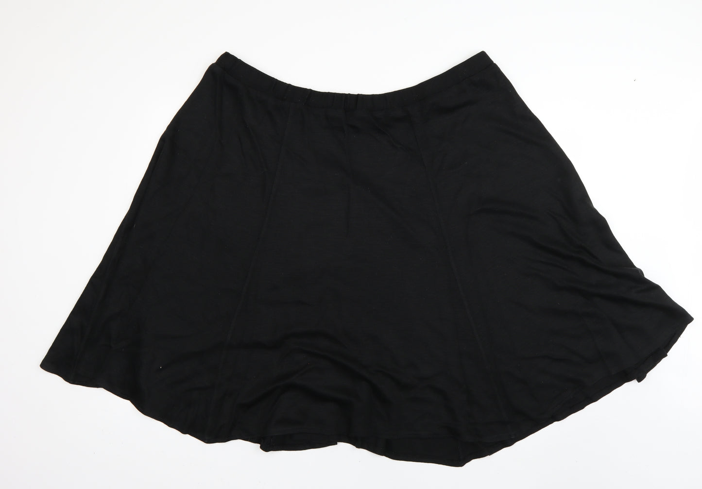 Preworn Womens Black   Flare Skirt Size 26