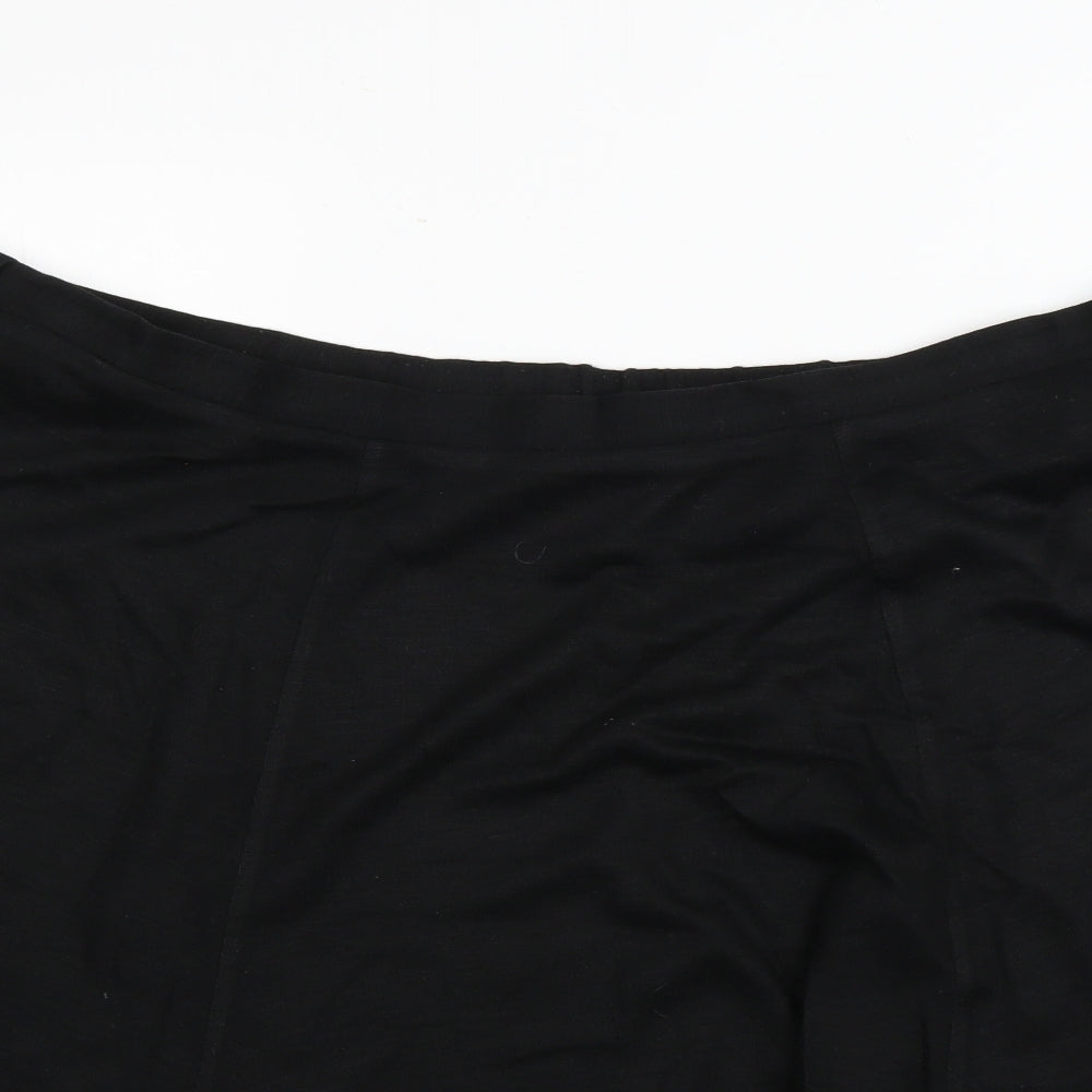 Preworn Womens Black   Flare Skirt Size 26