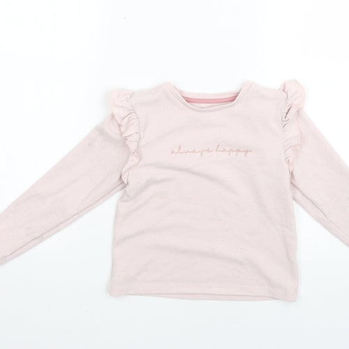 Matalan Girls Pink   Pullover Jumper Size 6 Years