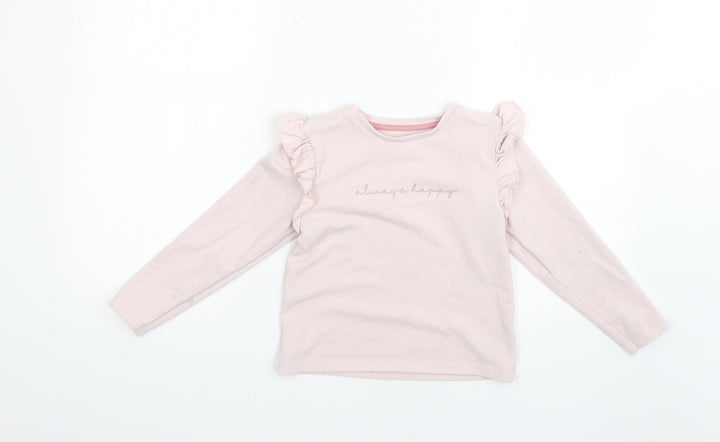 Matalan Girls Pink Pullover Jumper Size 6 Years
